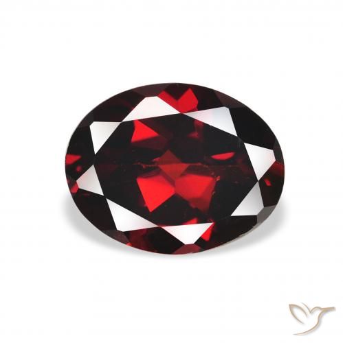 2.16ct Naturale Rosso scuro Granato Almandino, Ovale, VS