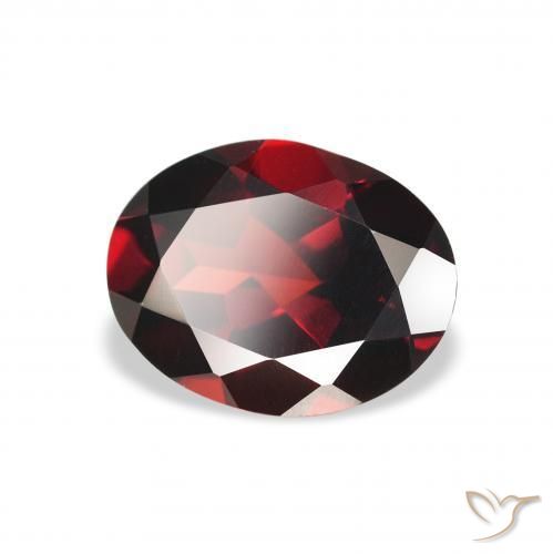 Granato Almandino Rosso Sangue Profondo naturale da 1.99 ct, Ovale, VS