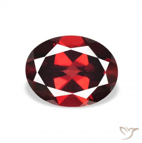 2.15ct Naturale Rosso scuro Granato Almandino, Ovale, VS