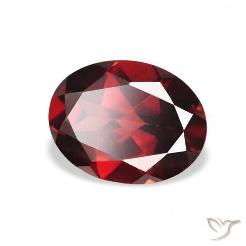 Granato Almandino Rosso scuro naturale da 2.15 ct, Ovale, VS