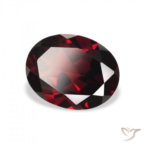 Granato Almandino Rosso scuro naturale da 2.14 ct, Ovale, VS