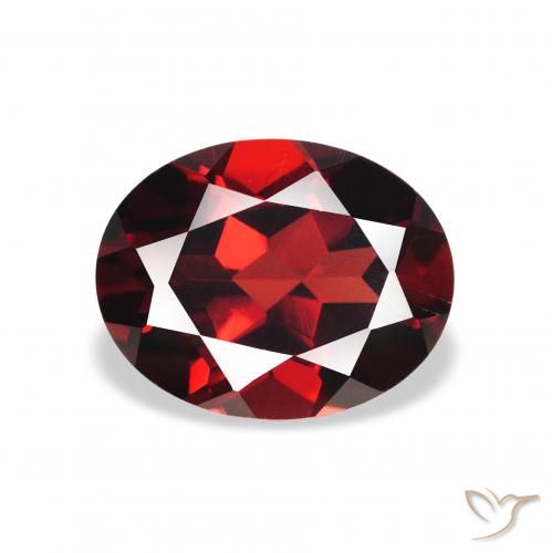 2.31ct Naturale Rosso Sangue Profondo Granato Almandino, Ovale, VS