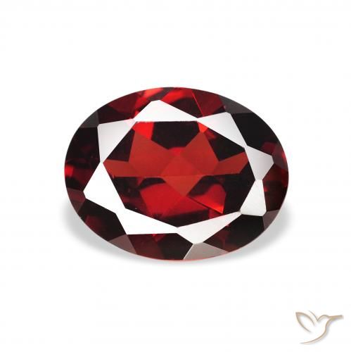 1.86ct Naturale Rosso scuro Granato Almandino, Ovale, VS