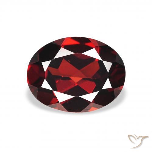 2.04ct Naturale Rosso scuro Granato Almandino, Ovale, VS