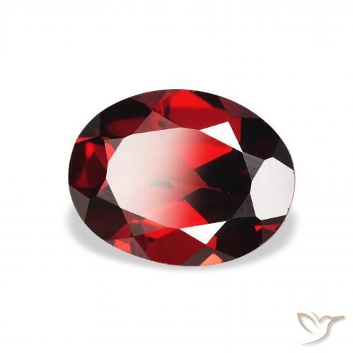 Granato Almandino Rosso scuro naturale da 2.04 ct, Ovale, VS