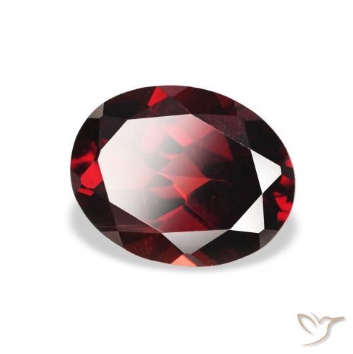 Granato Almandino Rosso scuro naturale da 2.30 ct, Ovale, VS