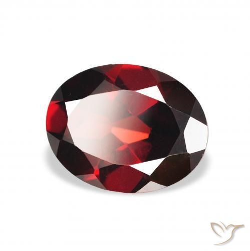 Granato Almandino Rosso scuro naturale da 2.13 ct, Ovale, VS