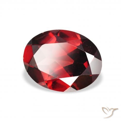 Granato Almandino Rosso scuro naturale da 2.01 ct, Ovale, VS