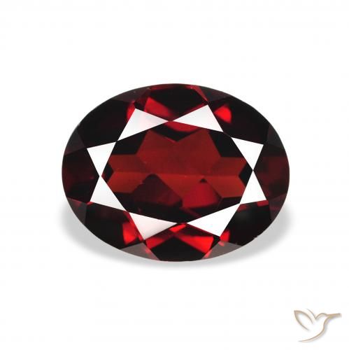 2.14ct Naturale Rosso Sangue Profondo Granato Almandino, Ovale, VS