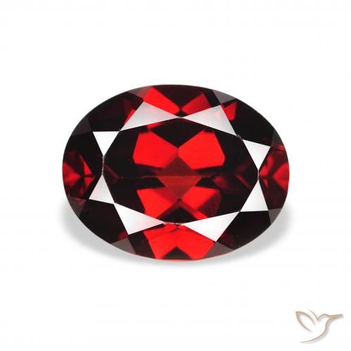 2.32ct Naturale Rosso scuro Granato Almandino, Ovale, VS