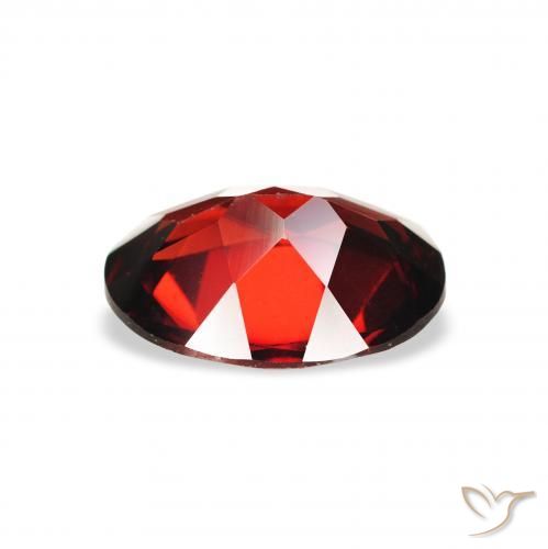Granato Almandino Rosso Sangue Profondo naturale da 1.81 ct, Ovale, VS