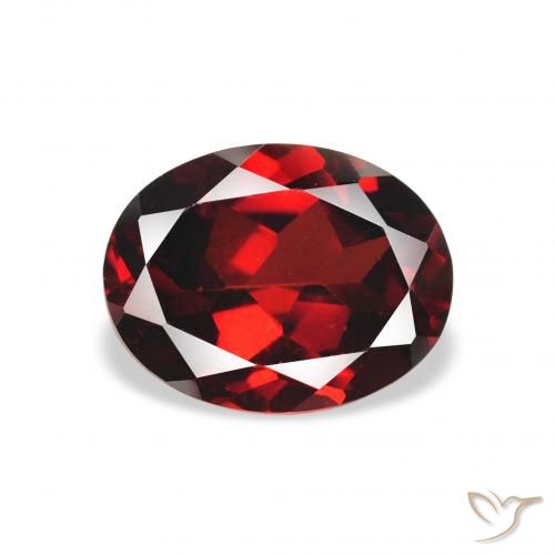 2.23ct Naturale Rosso scuro Granato Almandino, Ovale, VS