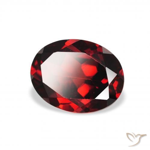Granato Almandino Rosso scuro naturale da 2.23 ct, Ovale, VS