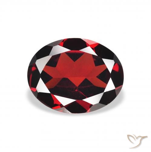 1.95ct Naturale Rosso scuro Granato Almandino, Ovale, VVS-VS