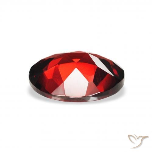 Granato Almandino Rosso scuro naturale da 1.95 ct, Ovale, VVS-VS