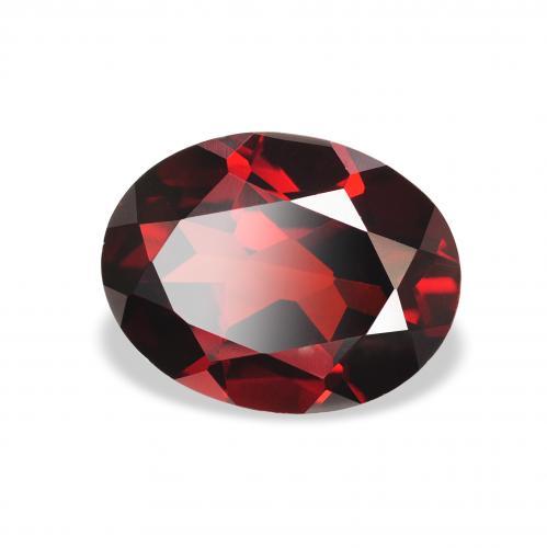 Granato Almandino Rosso scuro naturale da 2.22 ct, Ovale, VVS-VS