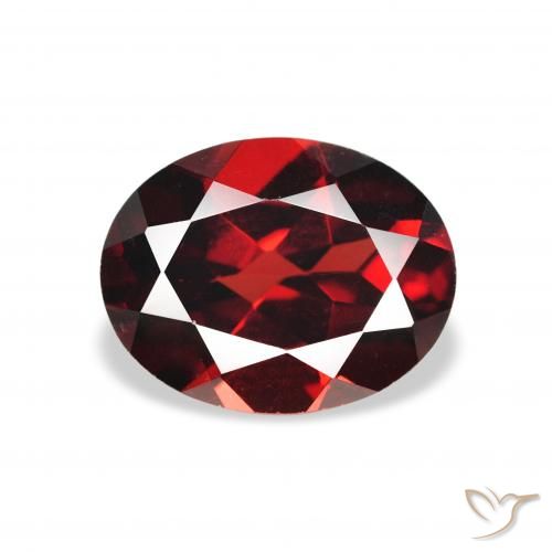 2.15ct Naturale Rosso scuro Granato Almandino, Ovale, VVS-VS