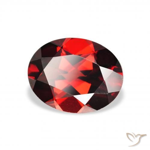 Granato Almandino Rosso scuro naturale da 2.15 ct, Ovale, VVS-VS