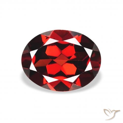 2.06ct Naturale Rosso scuro Granato Almandino, Ovale, VVS-VS