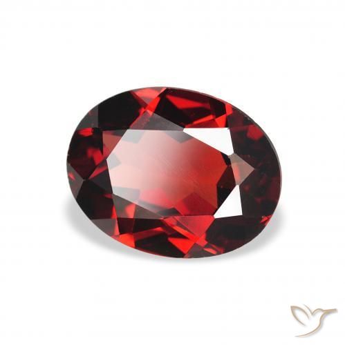 Granato Almandino Rosso scuro naturale da 1.94 ct, Ovale, VVS-VS