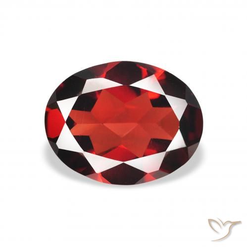 1.79ct Naturale Rosso scuro Granato Almandino, Ovale, VVS-VS