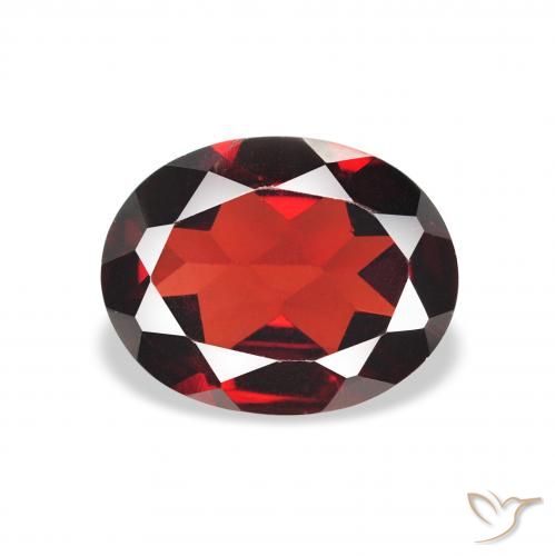 1.88ct Naturale Rosso Sangue Profondo Granato Almandino, Ovale, VVS-VS