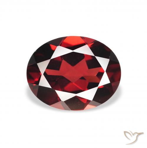 2.12ct Naturale Rosso scuro Granato Almandino, Ovale, VVS-VS