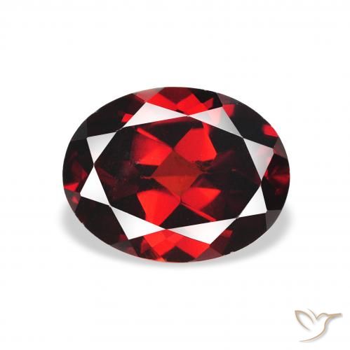 2.23ct Naturale Rosso scuro Granato Almandino, Ovale, VVS-VS
