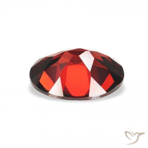 Granato Almandino Rosso scuro naturale da 1.99 ct, Ovale, VVS-VS