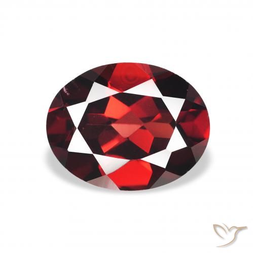 2.19ct Naturale Rosso scuro Granato Almandino, Ovale, VS