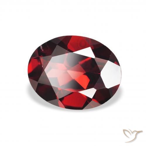 Granato Almandino Rosso scuro naturale da 2.19 ct, Ovale, VS