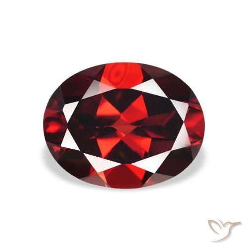 Granato Almandino Rosso scuro naturale da 2.21 ct, Ovale, VS