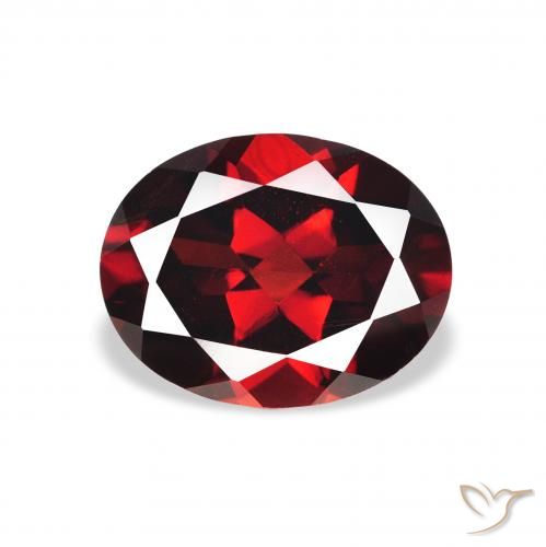2.23ct Naturale Rosso scuro Granato Almandino, Ovale, VVS-VS