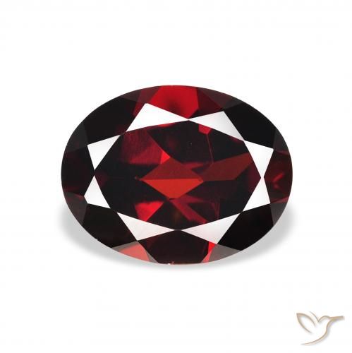 2.05ct Naturale Rosso scuro Granato Almandino, Ovale, VVS-VS