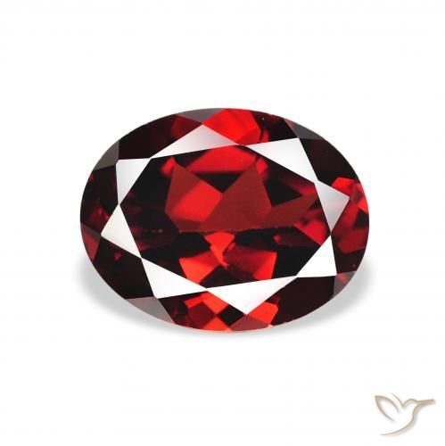 2.22ct Naturale Rosso scuro Granato Almandino, Ovale, VVS-VS