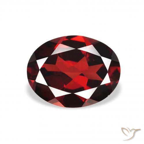2.05ct Naturale Rosso scuro Granato Almandino, Ovale, VVS-VS