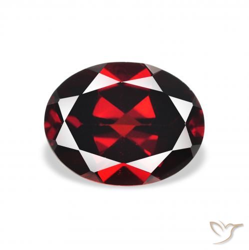 2.27ct Naturale Rosso scuro Granato Almandino, Ovale, VVS-VS