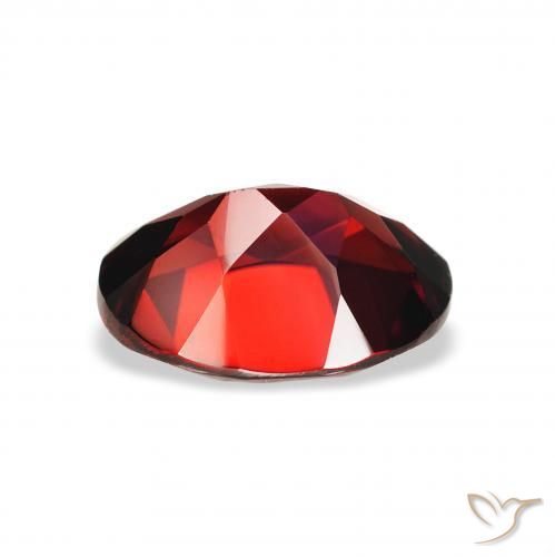 Granato Almandino Rosso scuro naturale da 2.27 ct, Ovale, VVS-VS