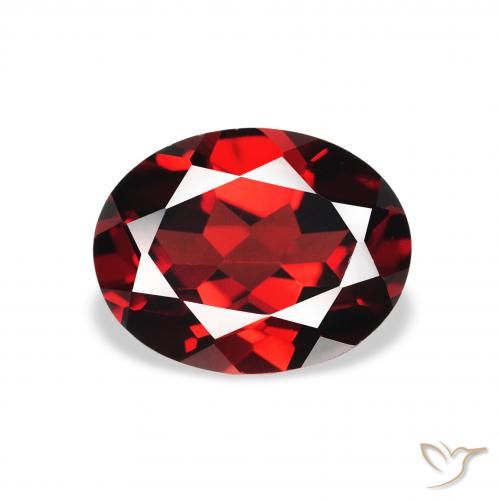 2.16ct Naturale Rosso scuro Granato Almandino, Ovale, VVS-VS