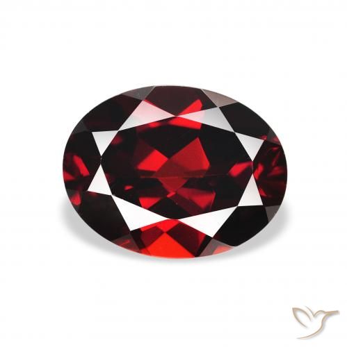 2.37ct Naturale Rosso scuro Granato Almandino, Ovale, VVS-VS