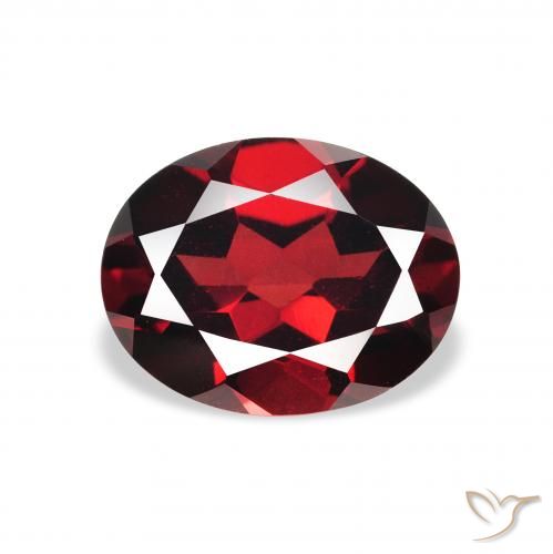 2.32ct Naturale Rosso scuro Granato Almandino, Ovale, VS