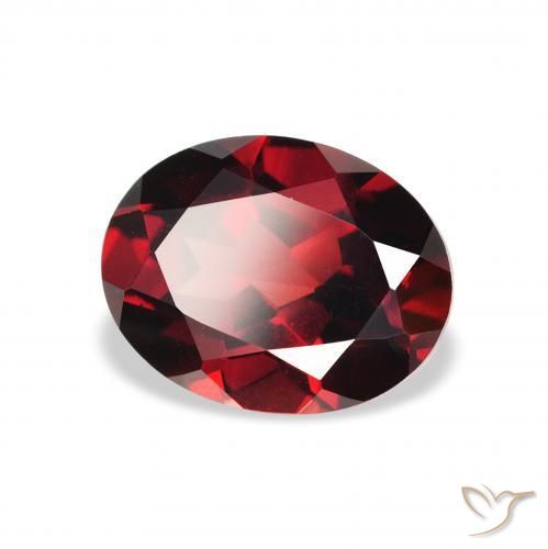 Granato Almandino Rosso scuro naturale da 2.32 ct, Ovale, VS