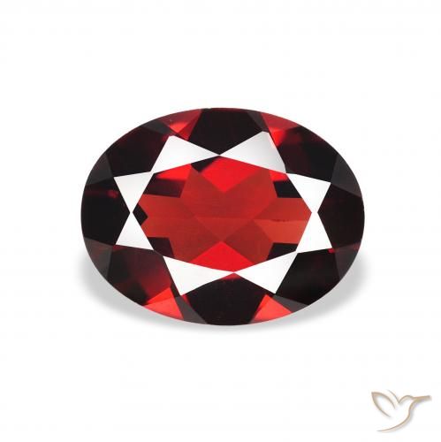 1.92ct Naturale Rosso Sangue Profondo Granato Almandino, Ovale, VS
