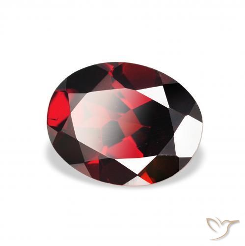 Granato Almandino Rosso scuro naturale da 2.13 ct, Ovale, VS