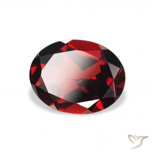 Granato Almandino Rosso scuro naturale da 1.99 ct, Ovale, VS