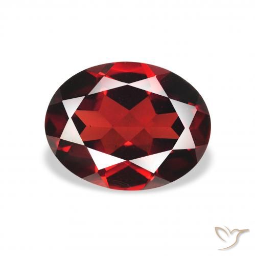 2.22ct Naturale Rosso scuro Granato Almandino, Ovale, VS