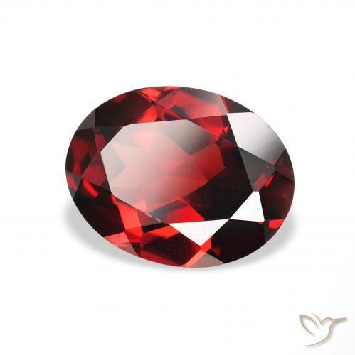 Granato Almandino Rosso scuro naturale da 2.22 ct, Ovale, VS