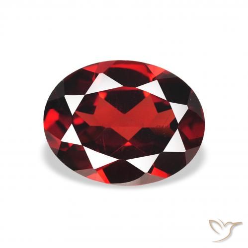 2.09ct Naturale Rosso scuro Granato Almandino, Ovale, VS