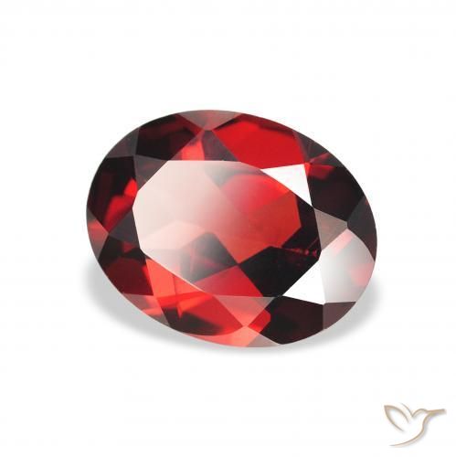 Granato Almandino Rosso scuro naturale da 2.09 ct, Ovale, VS