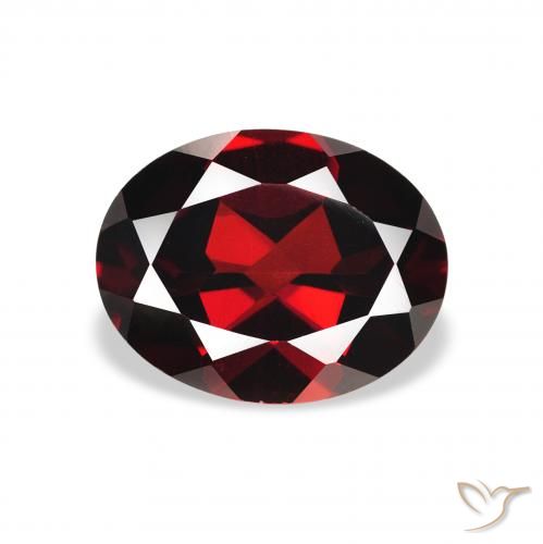 2.27ct Naturale Rosso Sangue Profondo Granato Almandino, Ovale, VS